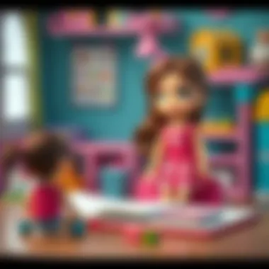 Educational benefits of Polly Pocket dolls illustrated visually