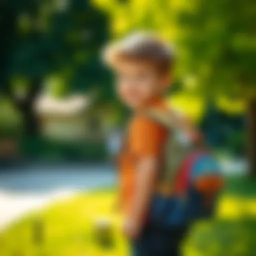 Stylish School Bag for Kids Child with a stylish school backpack