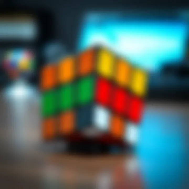 A visual representation of advanced techniques for proficient Rubik's Cube solving