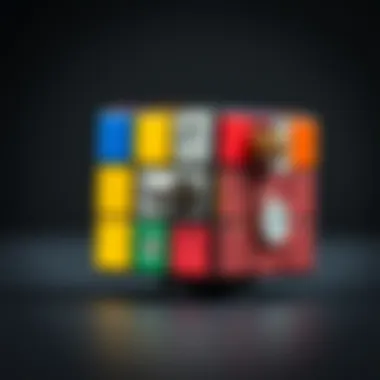 The mechanics of a Rubik's Cube displayed to emphasize its complexity