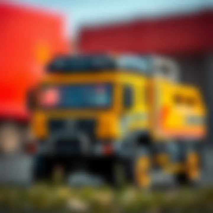 Safety features highlighted on a battery-operated truck