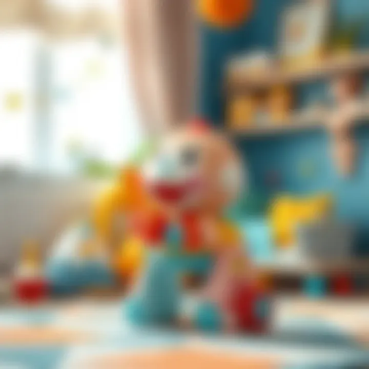 Creating a Stimulating Environment for Growth Singing baby toy in a colorful nursery