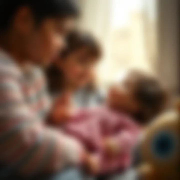 Bonding Moments through Musical Play Parent playing with a singing baby doll