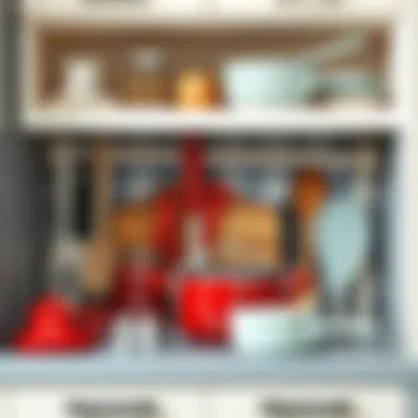 Chic Arrangement of Utensils Chic arrangement of utensils and cookware in a limited space