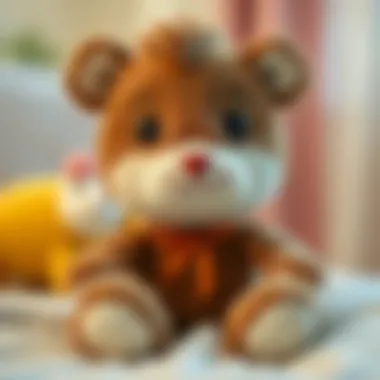 A soft stuffed animal suitable for young children
