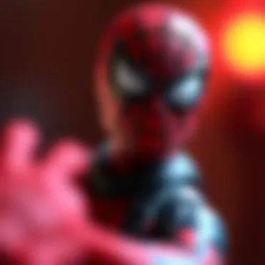 The Origins of Spider-Man Origin of Spider-Man character illustrated with comic book elements