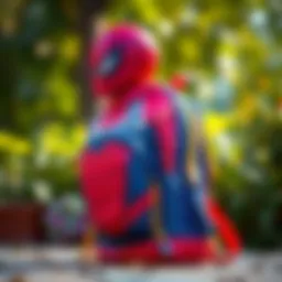 Colorful Spiderman backpack for kids