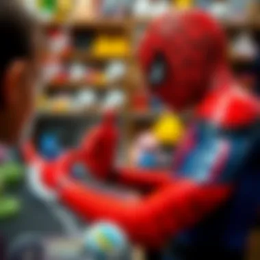 Parents choosing the best Spiderman products for their children
