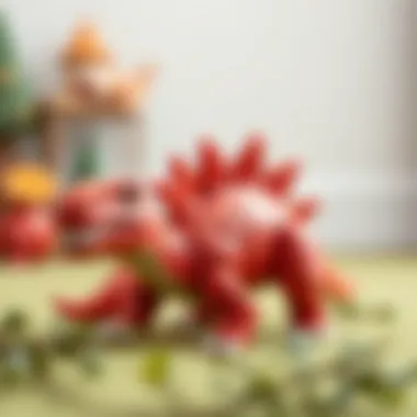 Spiky Dinosaur Toy A vibrant spiky dinosaur toy engaging children's imagination
