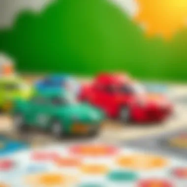 Colorful SS Toy Cars Colorful SS toy cars on a play mat