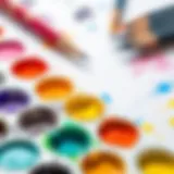 Diverse Watercolor Palette A vibrant watercolor palette showcasing a variety of colors