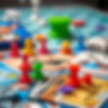 Vibrant Elements of the Super Doctor Game Colorful game pieces and cards from the Super Doctor game