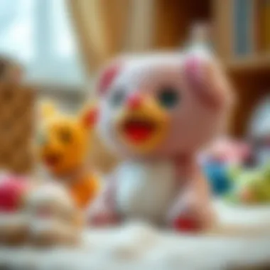 Talking plush toy engaging children in imaginative play