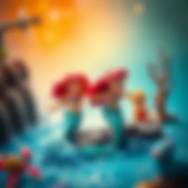 The Little Mermaid and her friends