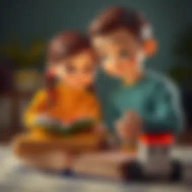 Strengthening Bonds Through Shared Reading Illustration of bonding through reading