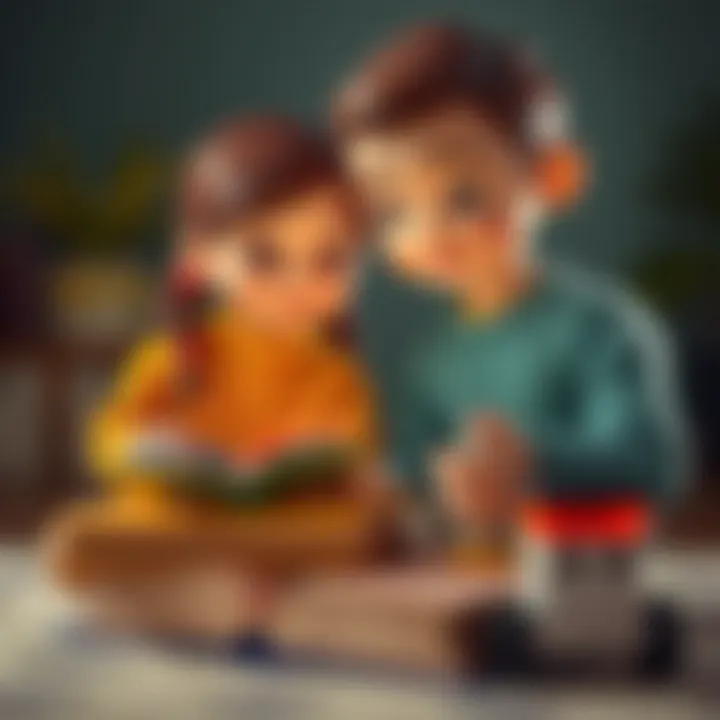 Strengthening Bonds Through Shared Reading Illustration of bonding through reading