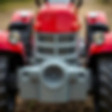 Pedal Tractor Safety Features Safety features of a pedal tractor on display