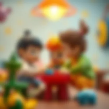 Social interaction among kids during playtime