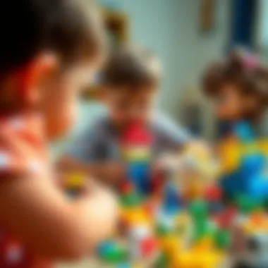 Children engaging in play with diverse toys