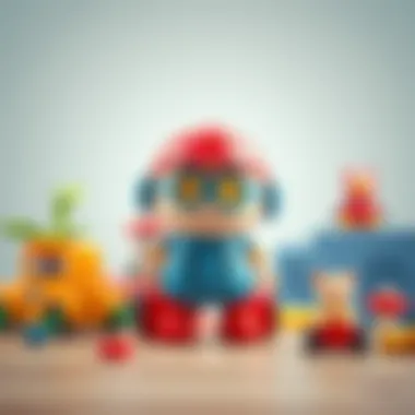 An artistic representation of toys inspiring creativity and learning