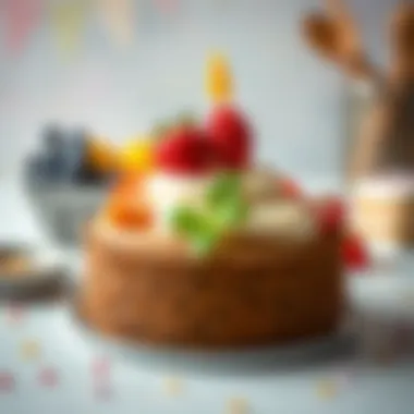 Healthy Ingredients for Birthday Cakes A selection of healthy cake ingredients ideal for toddlers' birthdays