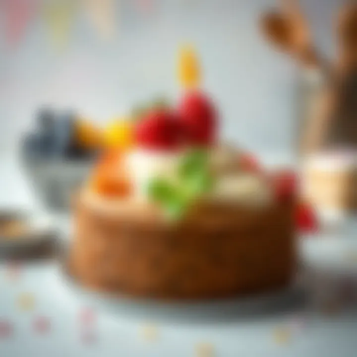 Healthy Ingredients for Birthday Cakes A selection of healthy cake ingredients ideal for toddlers' birthdays