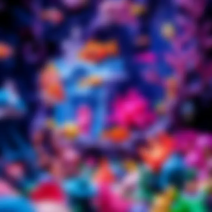 Underwater kingdom with vibrant sea life