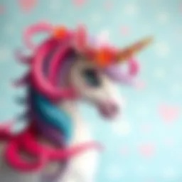 Whimsical unicorn sketch showcasing vibrant colors and intricate designs