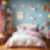 A beautifully designed unicorn-themed bedding set for children