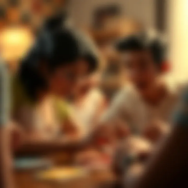 Exciting moments during an Uno game