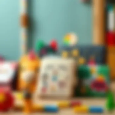 Different designs of children's wallets displayed together