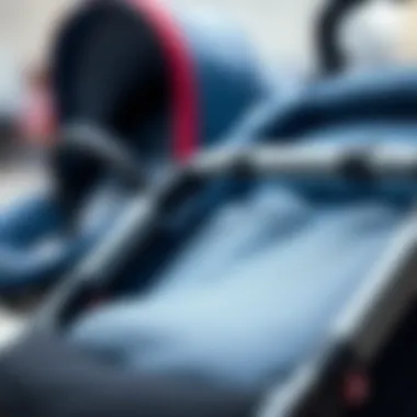 Detail view of high-quality materials used in Volkswagen strollers