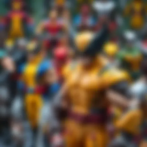 Diverse Wolverine Toy Collection Wolverine toy collection display