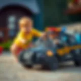 Black dolphin police car engaging children in play